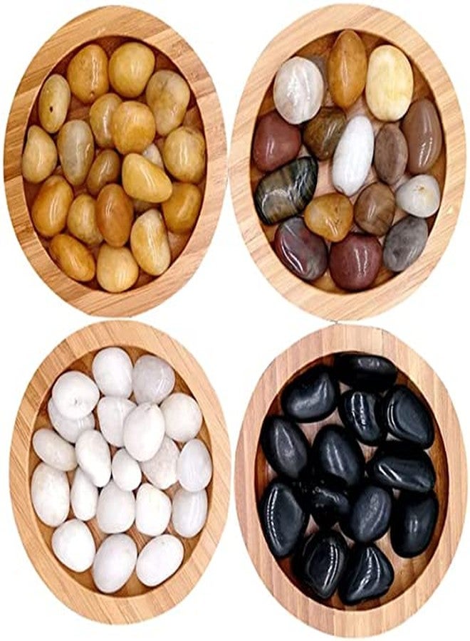 Bum Bum Bhole 2.5Kg Natural Polished White Pebbles (White Polished) Smooth for Plants, Aquariums,Terrarium,Succulents,Garden Pots,Bamboo Plants & Multi Purpose Pack (2.5 Kg, 30-50 mm, White Polished) - Image 4